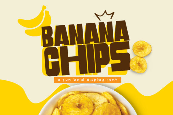 Banana Chips Font - Featured Image