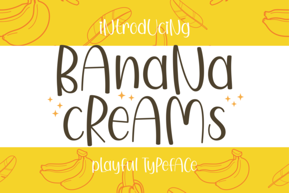 Banana Creams Font - Featured Image