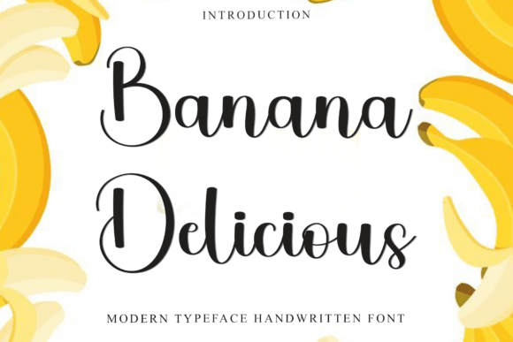 Banana Delicious Font - Featured Image