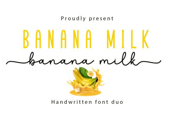 Banana Milk Duo Font - Featured Image