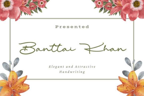 Banttai Khan Font - Featured Image