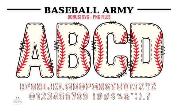 Baseball Army Font - Featured Image