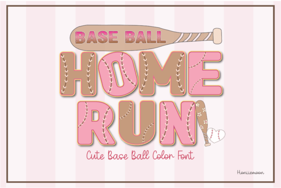 Baseball Home Run Font - Featured Image