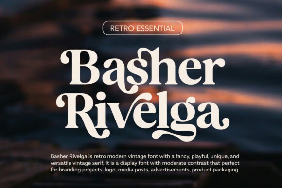 Basher Rivelga Font - Featured Image