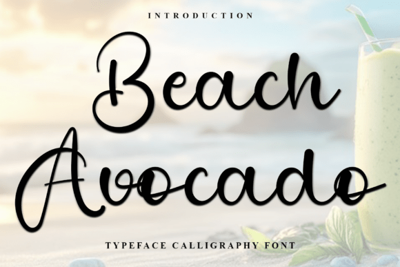 Beach Avocado Font - Featured Image