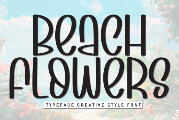 Beach Flowers Font - Featured Image