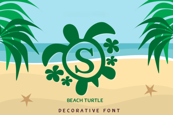 Beach Turtle Font - Featured Image