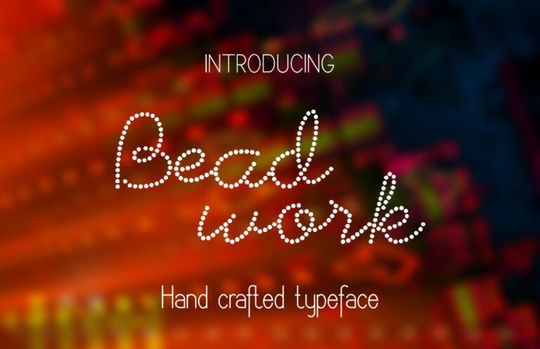 Beadwork Font - Featured Image