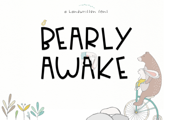 Bearly Awake Font - Featured Image