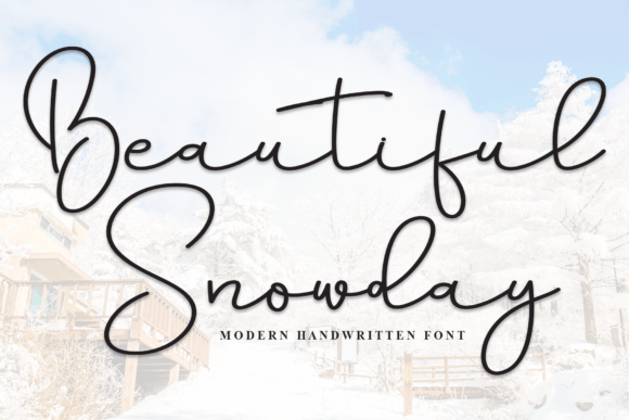 Beautiful Snowday Font - Featured Image