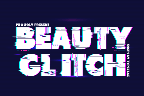 Beauty Glitch Font - Featured Image
