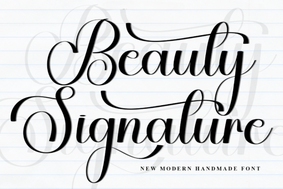 Beauty Signature Font - Featured Image