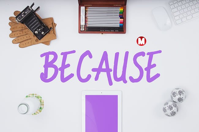 Because Font - Featured Image