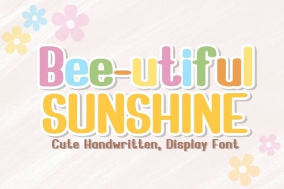 Bee-utiful Sunshine Font - Featured Image