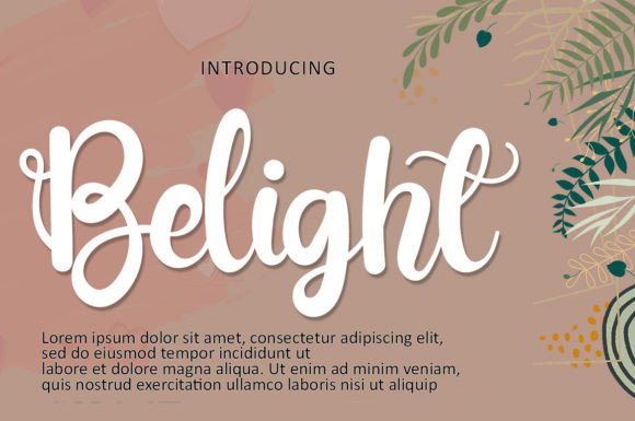 Belight Font - Featured Image