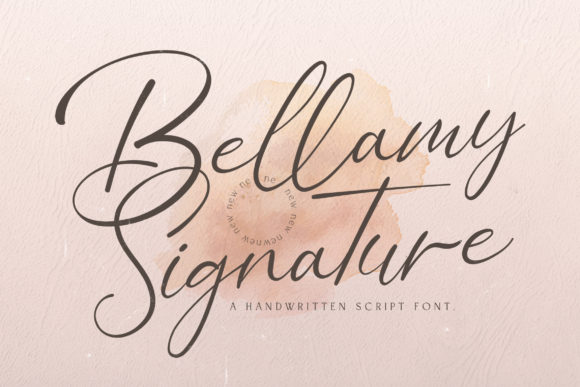Bellamy Signature Font - Featured Image