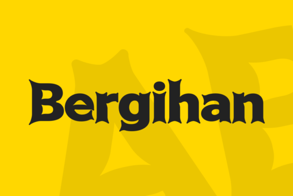 Bergihan Font - Featured Image