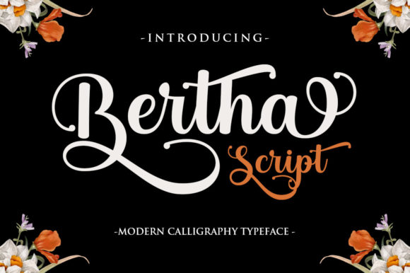 Bertha Script Font - Featured Image