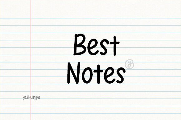 Best Notes Font - Featured Image