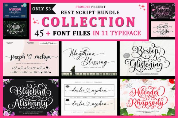 Best Script Collection Font - Featured Image