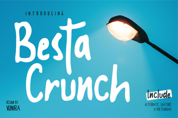 Besta Crunch Font - Featured Image