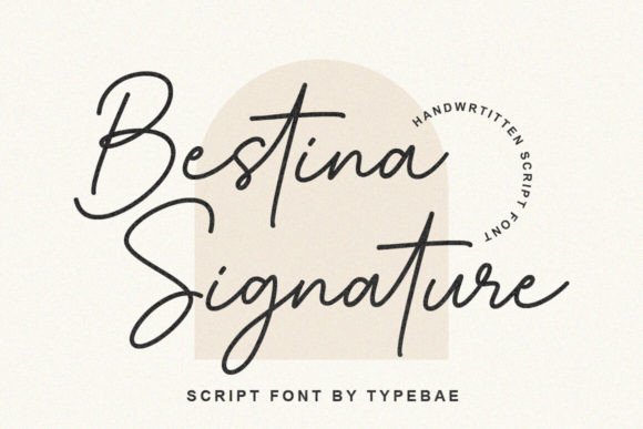 Bestina Signature Font - Featured Image