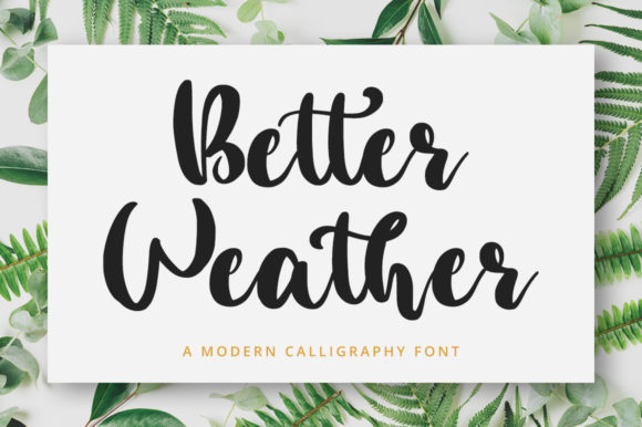 Better Weather Font - Featured Image