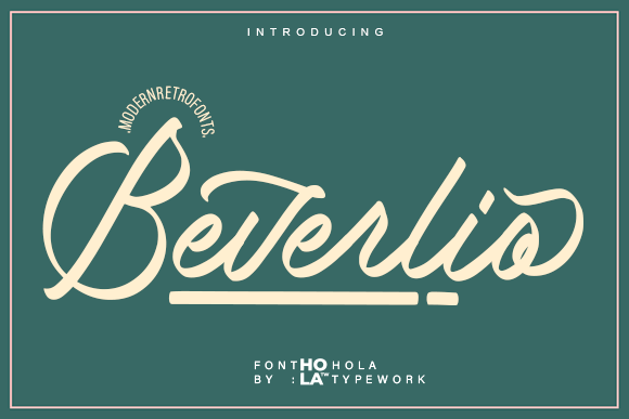 Beverlio Font - Featured Image