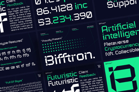 Bifftron Font - Featured Image