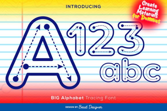 Big Alphabet Tracing Font - Featured Image