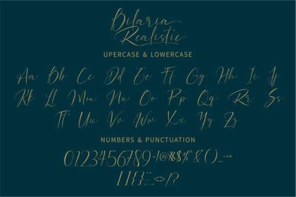 Bilaria Realistic Font - Featured Image