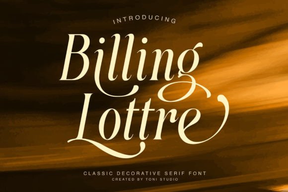 Billing Lottre Font - Featured Image