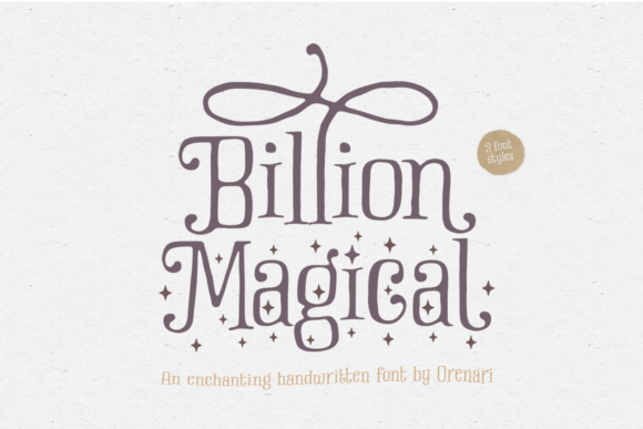 Billion Magical Font - Featured Image