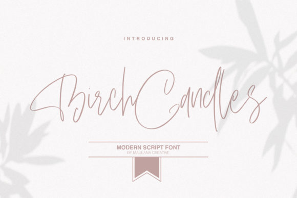 Birch Candles Font - Featured Image