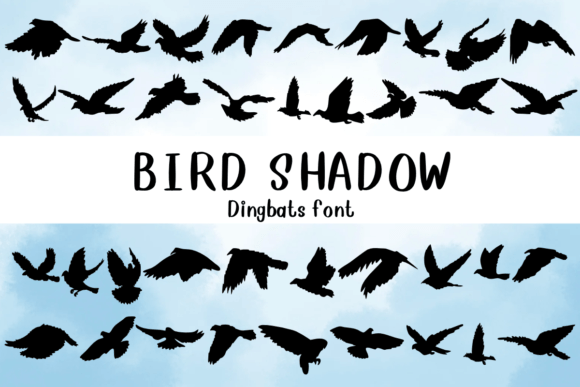 Bird Shadow Font - Featured Image