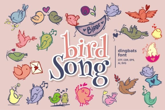 Bird Song Font - Featured Image
