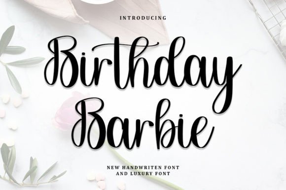 Birthday Barbie Font - Featured Image
