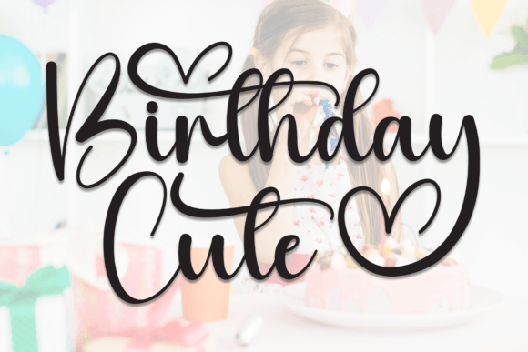 Birthday Cute Font - Featured Image