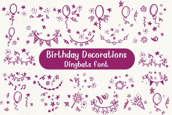 Birthday Decorations Font - Featured Image