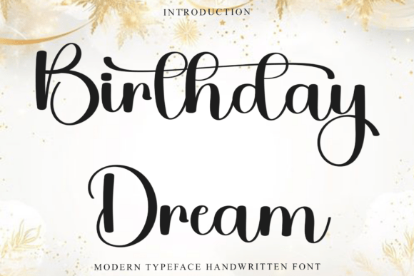 Birthday Dream Font - Featured Image