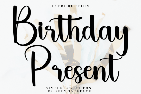 Birthday Present Font - Featured Image