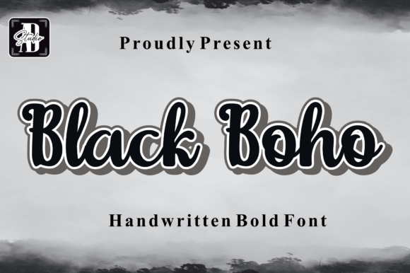 Black Boho Font - Featured Image