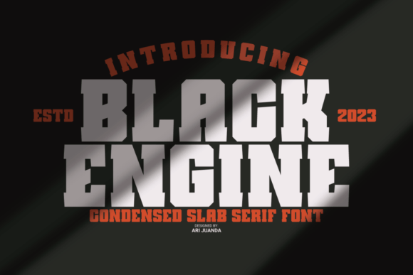 Black Engine Font - Featured Image