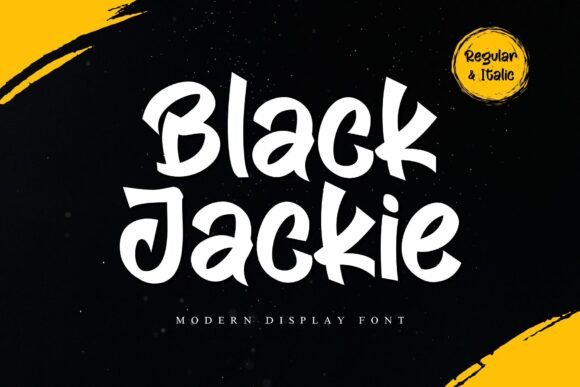 Black Jackie Font - Featured Image