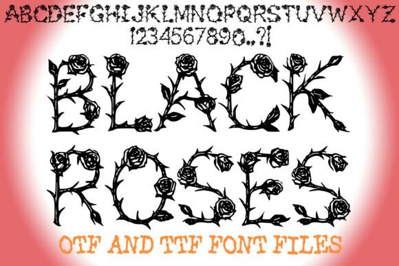 Black Roses Font - Featured Image