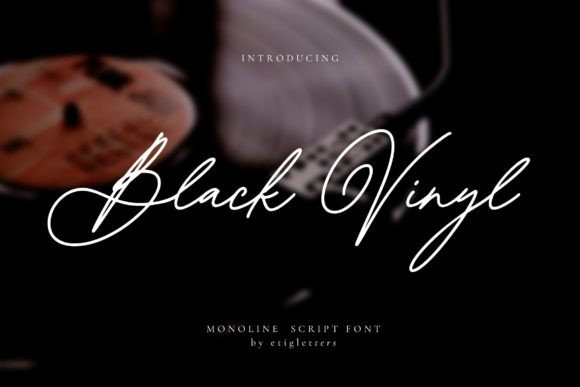 Black Vinyl Font - Featured Image