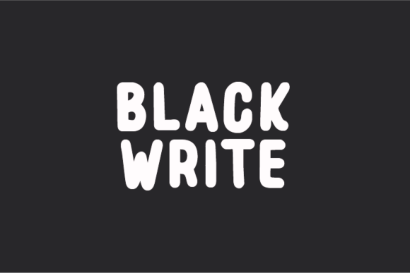 Black Write Font - Featured Image