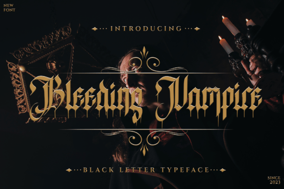 Bleeding Vampire Font - Featured Image