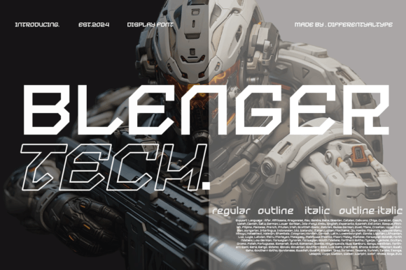 Blenger Tech Font - Featured Image