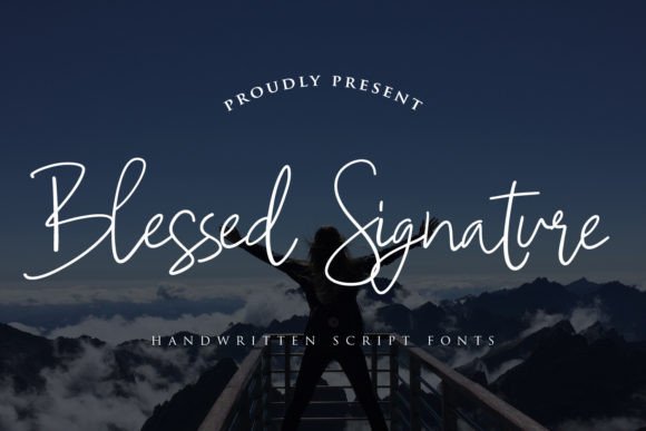 Blessed Signature Font - Featured Image